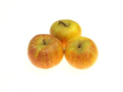 Äpfel rot lose Deutsch Cox Orange 10 kg Holzsteige Cox Orange, 10 kg, Deutschland, Klasse I