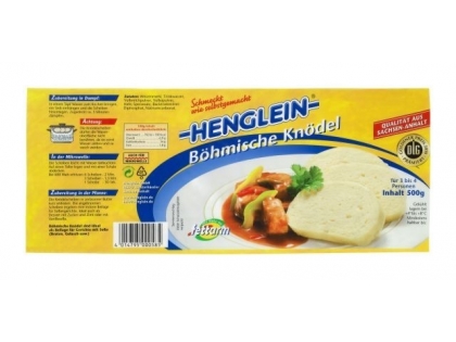 Gastro Böhmische Knödel 6x500g BTL KRT DE Böhmische Knödel, 6 x 500g, in Beutel, Deutschland