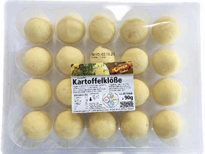 GASTRO KART.-KNÖDEL 80X90G STK KRT DE Kartoffelknödel